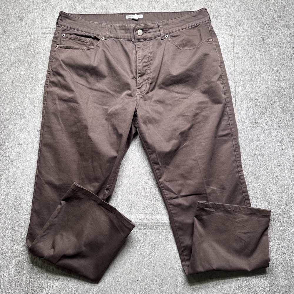 Peter‎ Millar Men's Brown Pants 36 Classic Fit Cotton Chino Golf Casual